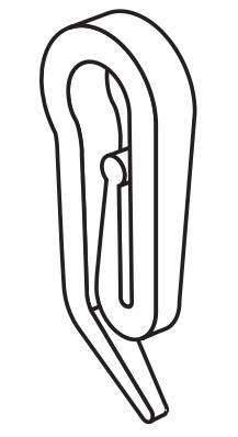 Ganci per tende - G-5 - 25 pz - immagine 3