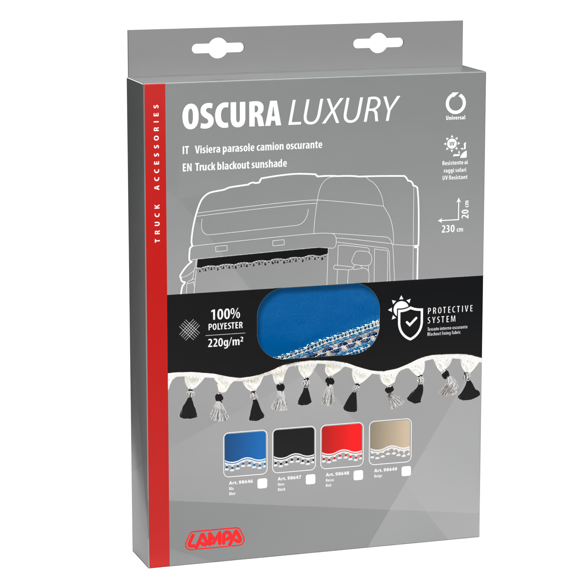Oscura, fascia parasole per camion - Blu - immagine 3