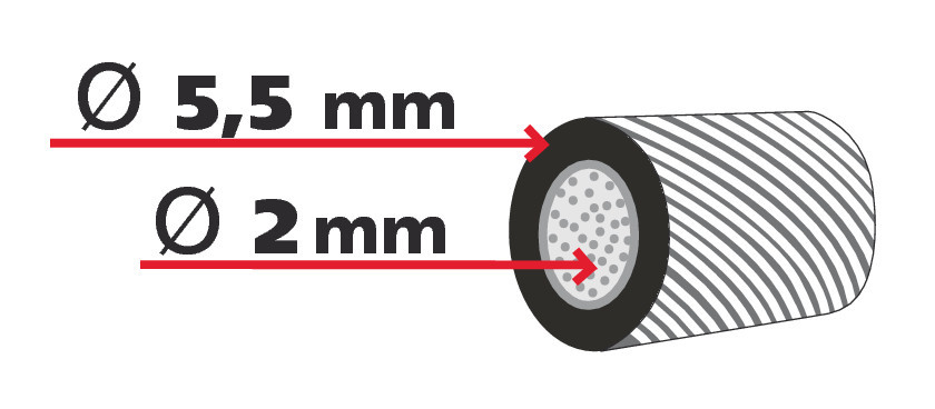 Cavo Tir con capicorda - 34 m - immagine 3