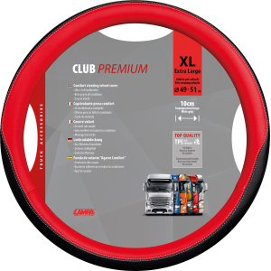 Club, coprivolante in Skeentex - XL - Ø 49/51 cm - Rosso