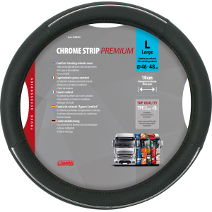 Chrome Strip, coprivolante in Skeentex - L - Ø 46/48 cm