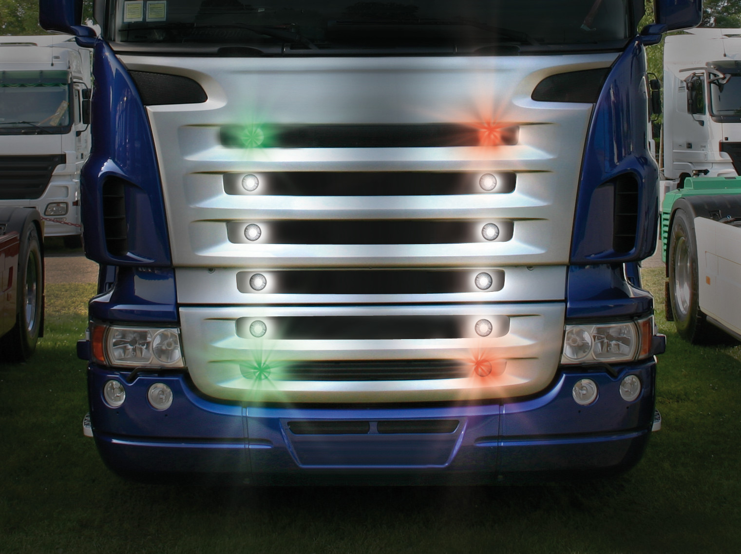 Coppia luci decorative - 1 Led - 24V - Verde - immagine 3
