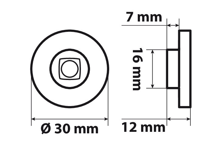 Coppia luci decorative - 1 Led - 24V - Verde - immagine 6