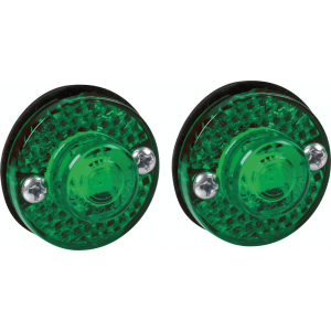 Coppia luci decorative - 1 Led - 24V - Verde