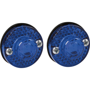 Coppia luci decorative - 1 Led - 24V - Blu