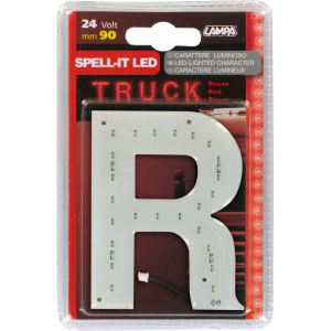 Spell-It Led, 90 mm, 24V - Rosso - R