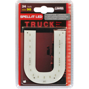Spell-It Led, 90 mm, 24V - Rosso - U