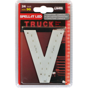 Spell-It Led, 90 mm, 24V - Rosso - V