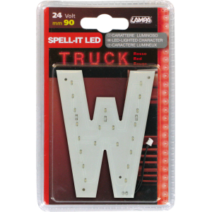 Spell-It Led, 90 mm, 24V - Rosso - W