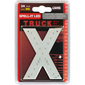 Spell-It Led, 90 mm, 24V - Rosso - X