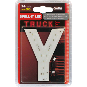 Spell-It Led, 90 mm, 24V - Rosso - Y