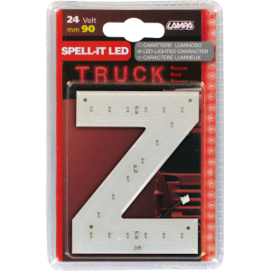 Spell-It Led, 90 mm, 24V - Rosso - Z