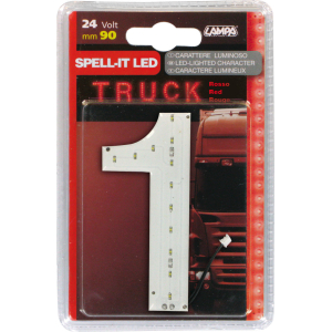 Spell-It Led, 90 mm, 24V - Rosso - 1