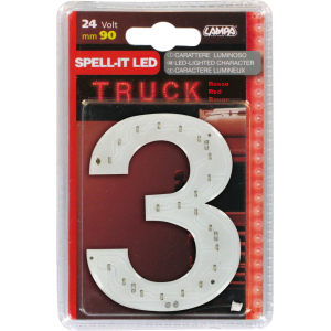 Spell-It Led, 90 mm, 24V - Rosso - 3