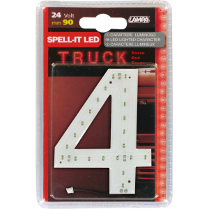Spell-It Led, 90 mm, 24V - Rosso - 4