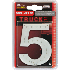 Spell-It Led, 90 mm, 24V - Rosso - 5