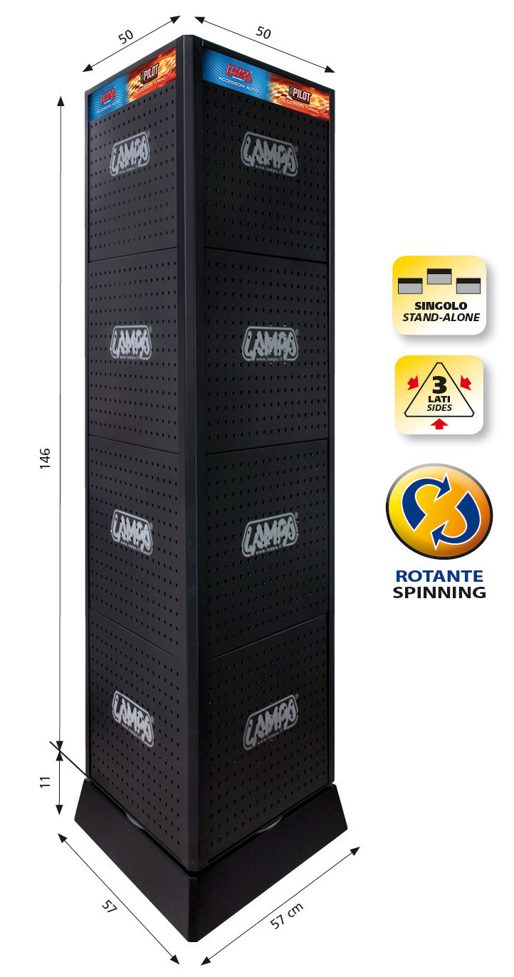 Espositore singolo rotante - R4 - 157 cm - immagine 4