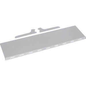 Ripiano grigio per scaffale singolo forato F15 - 100x25 cm
