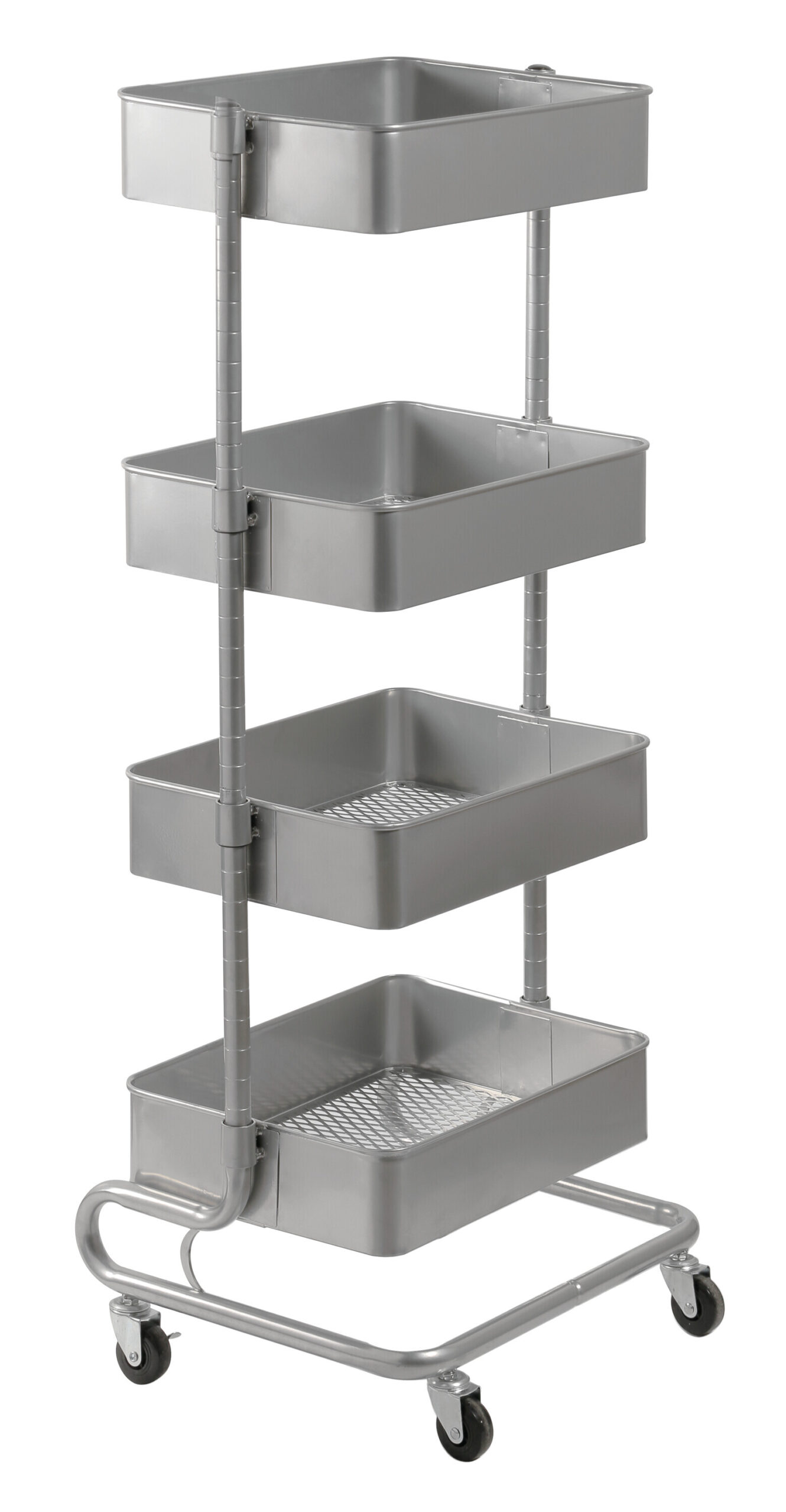 Utility Trolley 4, carrello espositore multiuso a 4 ripiani