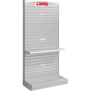 Scaffale modulare D3, kit pannelli a doghe e accessori - 210 cm