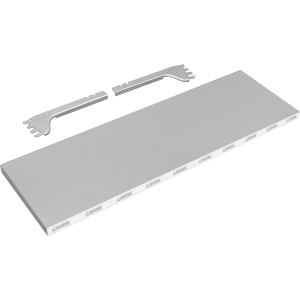 Ripiano argento per scaffali lineari forati argento - 97x31 cm