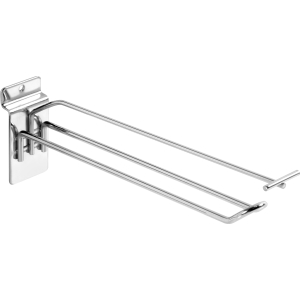 Gancio sicurezza cromato con predisposizione portaprezzi - 30 cm