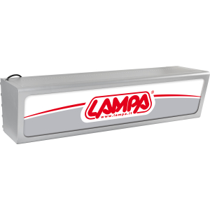 Testata a sbalzo retroilluminata, 230V - Argento