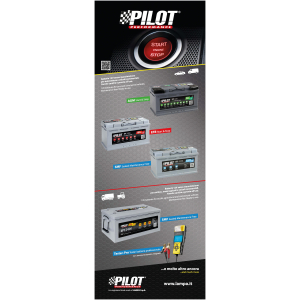 Poster cm 58x160, Batterie Pilot