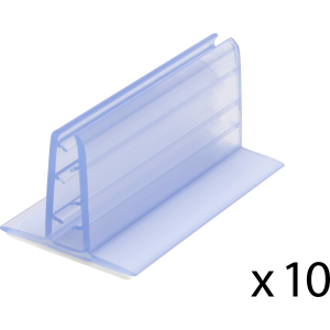 Supporto acrilico adesivo per espositori, set 10 pz