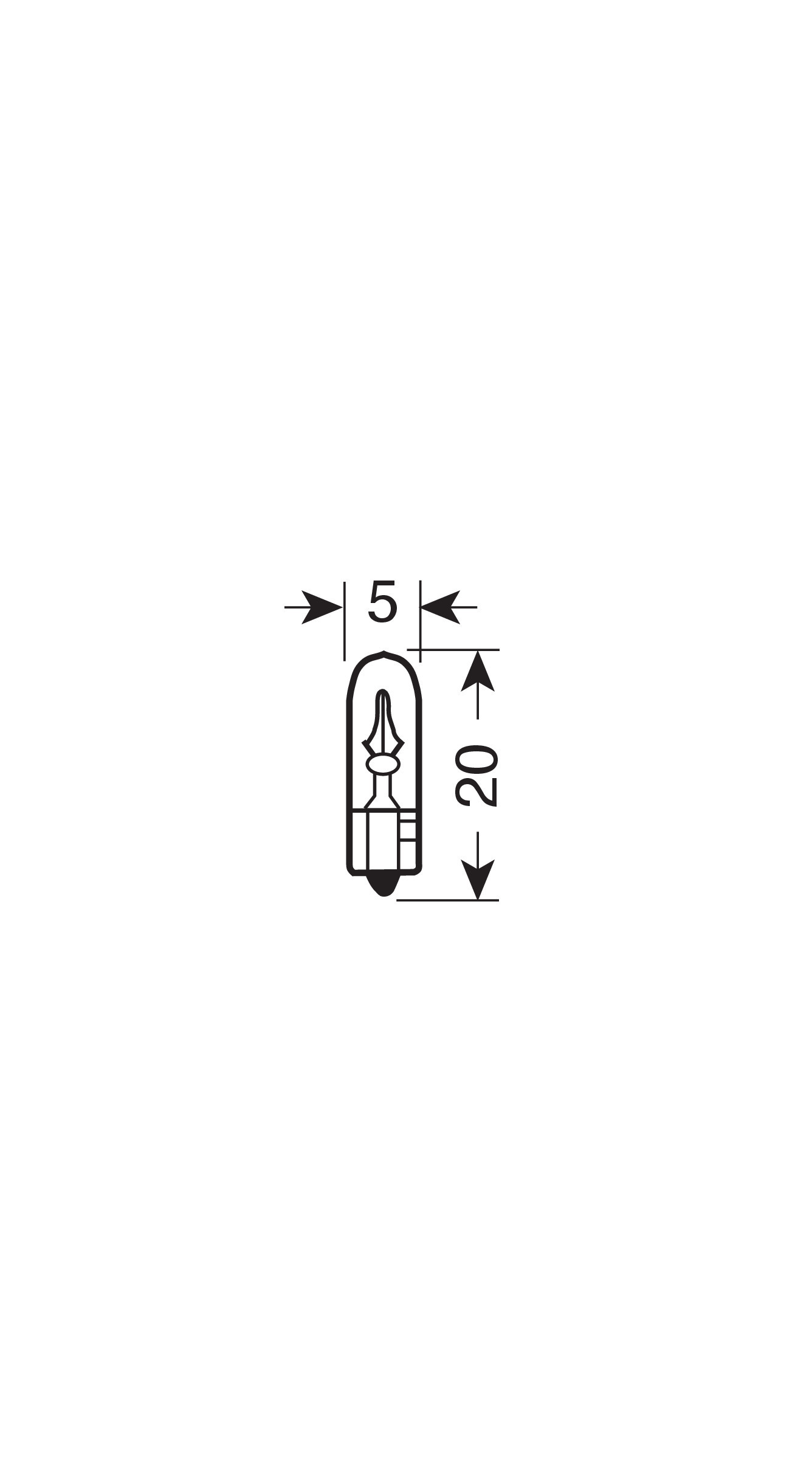12V Lampada con zoccolo vetro - (T5) - 1,2W - W2x4,6d - 2 pz - Scatola - Rosso - immagine 2
