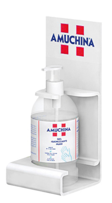 Supporto da parete o bancone, per flacone con erogatore da 500 ml - immagine 2