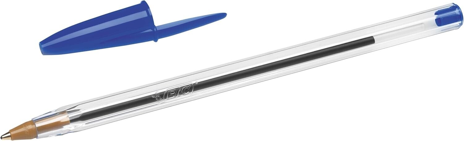 Bic Cristal Original, penne a sfera, scatola 50 pz - Blu - immagine 2