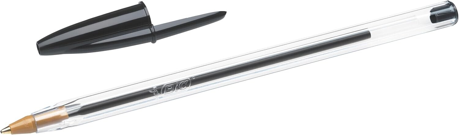 Bic Cristal Original, penne a sfera, scatola 50 pz - Nero - immagine 2