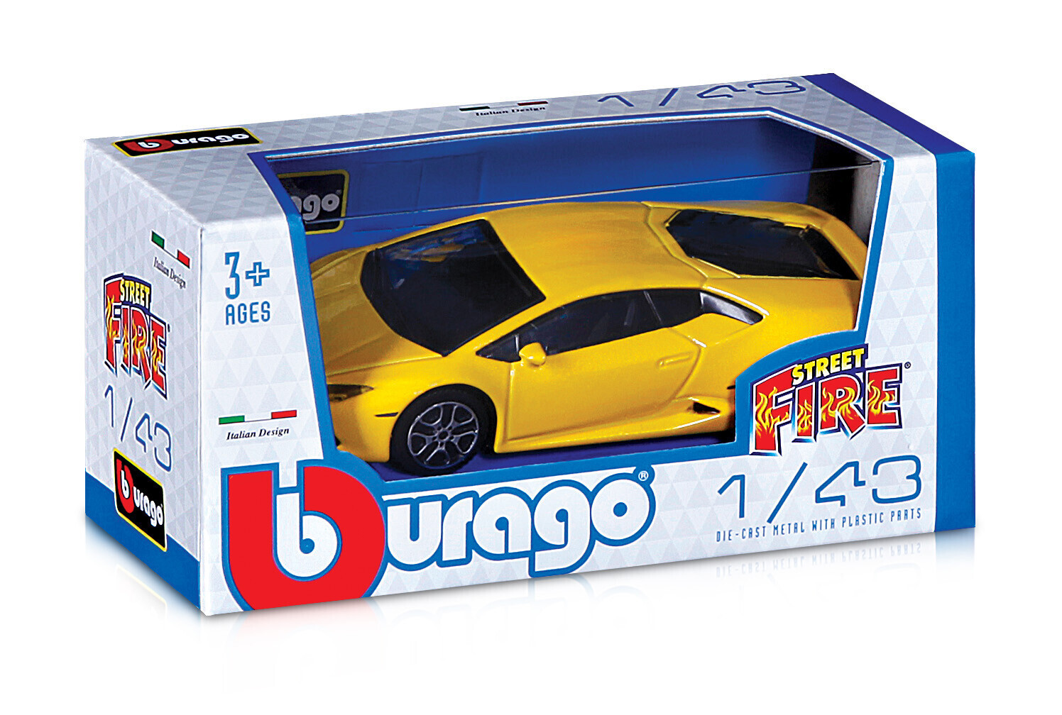 Collezione 24 Auto assortite, Burago Street Fire, scala 1:43, display da banco - immagine 10