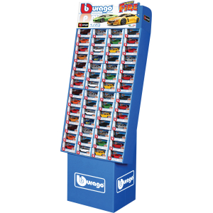 Collezione 112 Auto assortite, Burago, scala 1:43, display da terra