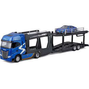 Iveco S-Way bisarca con Audi RS E-Tron, Burago, scala 1:43