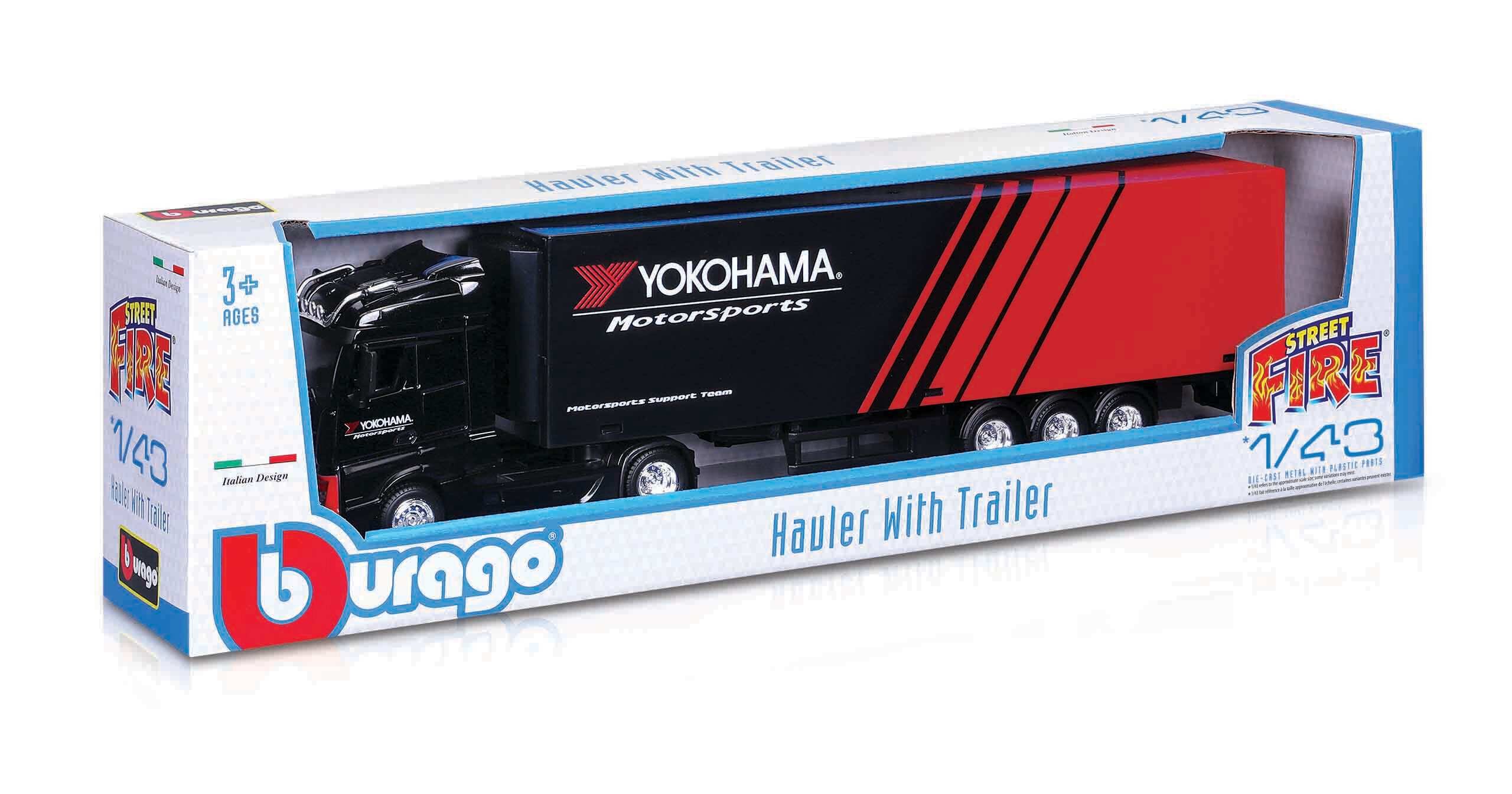 Collezione 6 camion con semirimorchio, Burago, scala 1:43 - immagine 7