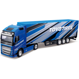Collezione 6 camion con semirimorchio, Burago, scala 1:43