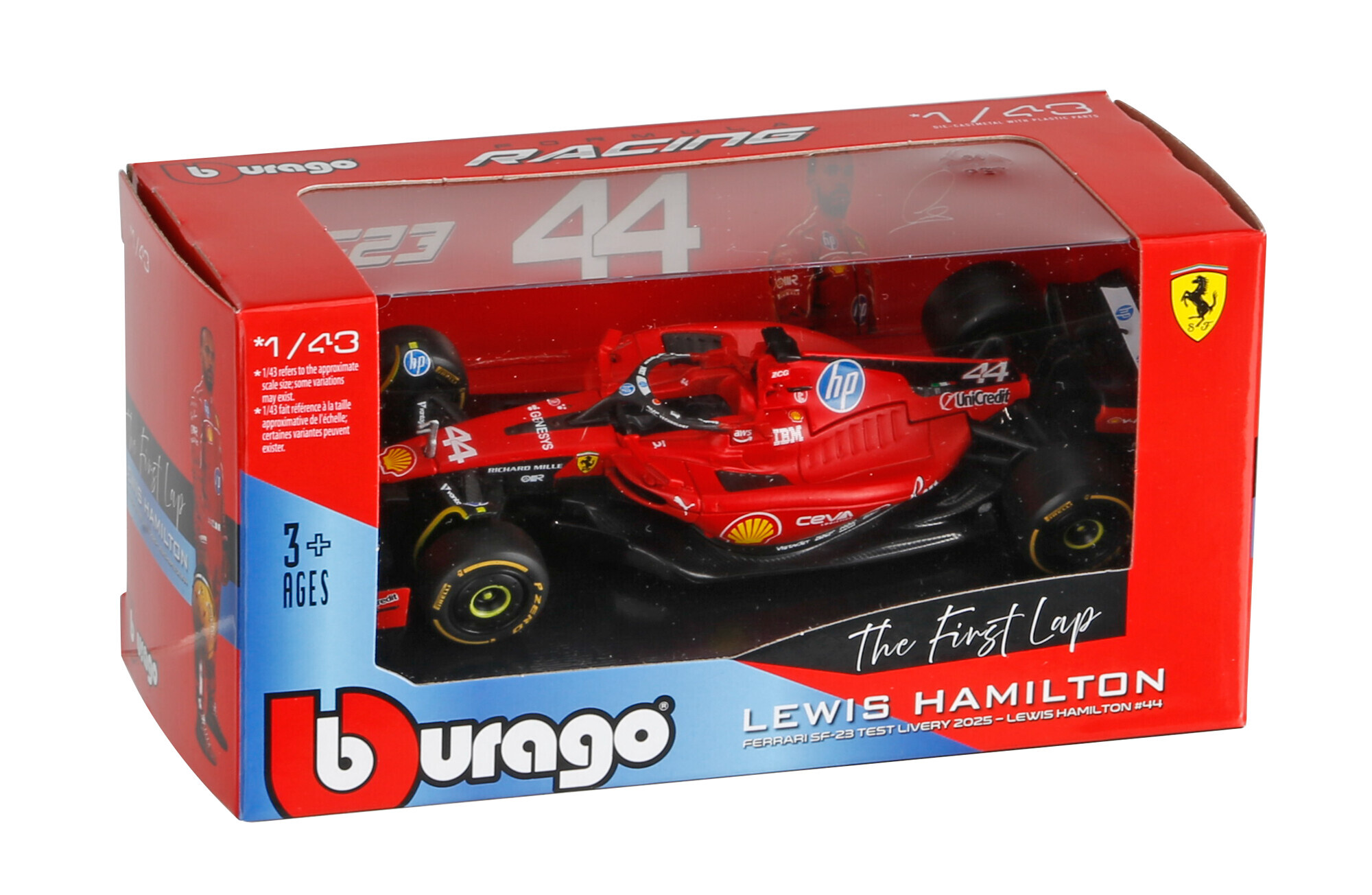 Auto F1, Ferrari Hamilton test Fiorano, Burago, scala 1:43 - immagine 2