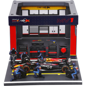 Pit Stop Red Bull RB20 Verstappen, Burago, scala 1:43