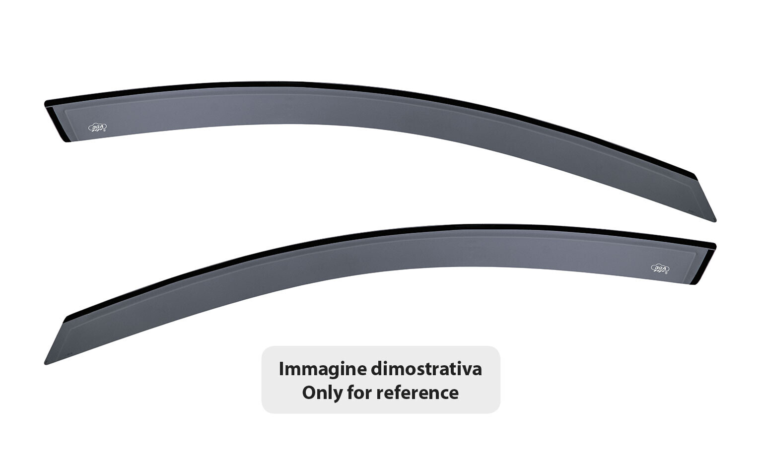 Set deflettori aria anteriori adesivi - compatibile per Mercedes Classe E 4p (07/16>10/23)