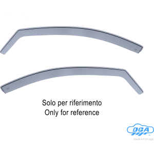Set deflettori aria anteriori ad incastro, tipo lungo - compatibile per Renault Espace (05/15>03/23)