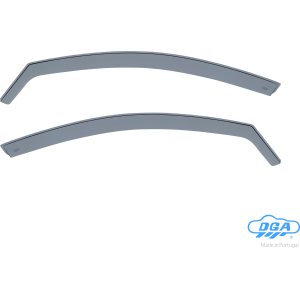 Set deflettori aria anteriori ad incastro, tipo lungo - compatibile per Skoda Superb 4p (09/08>06/15)