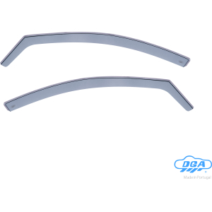 Set deflettori aria anteriori ad incastro, tipo lungo - compatibile per Skoda Rapid 5p (01/13>12/14)  - Skoda Rapid Spaceback (11/13>04/19)