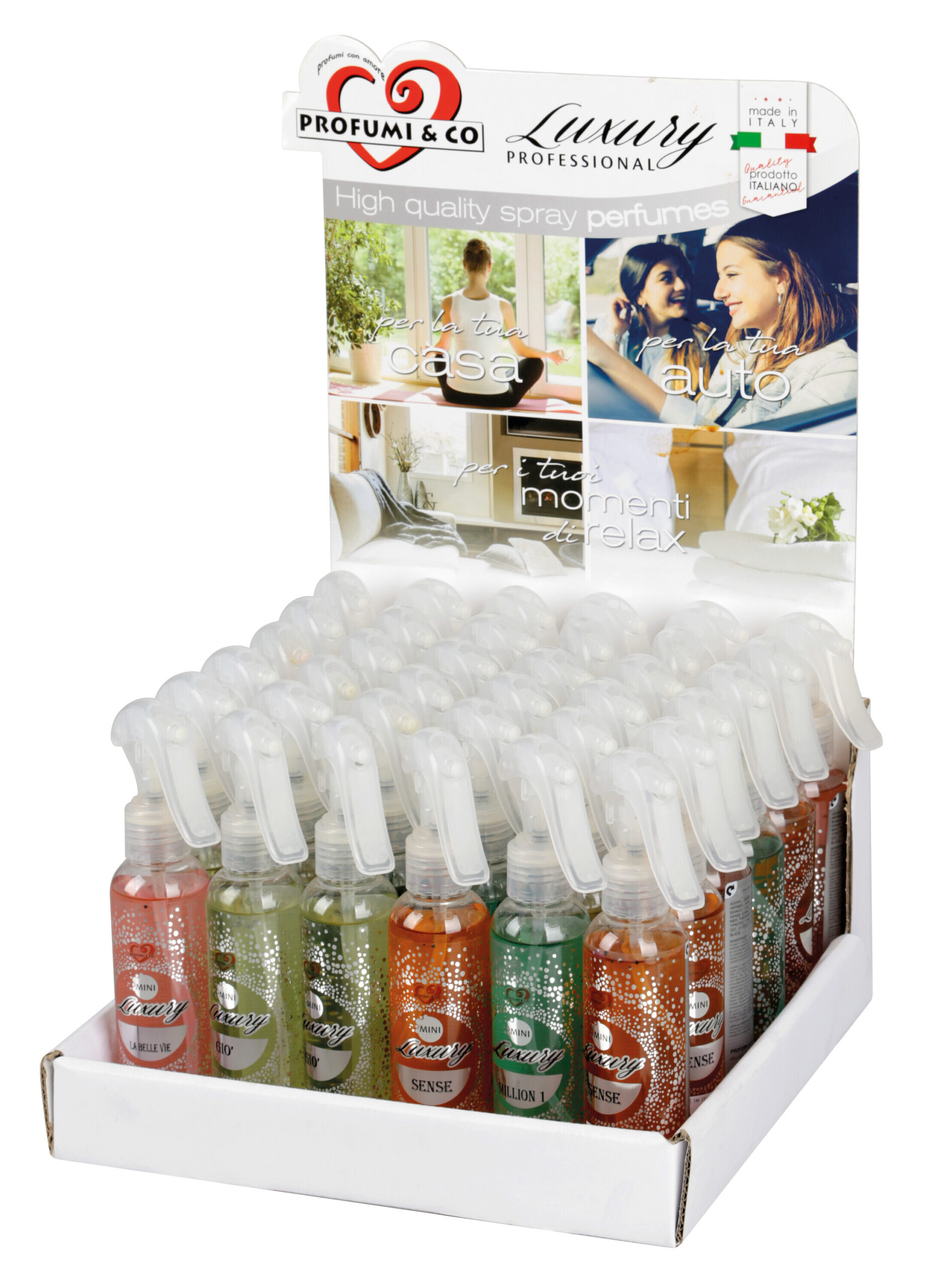 Mini Luxury Professional 150 ml, espositore 36 pz