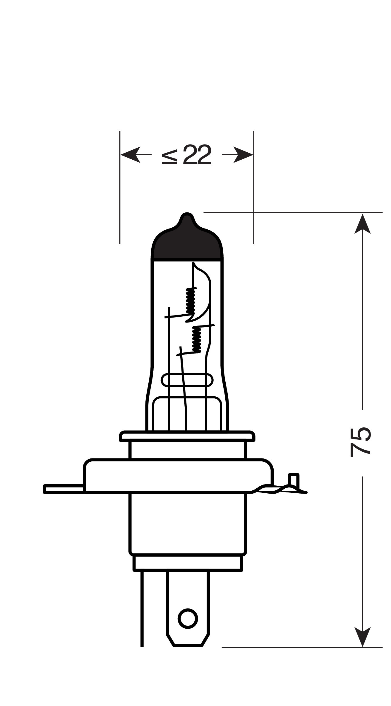 12V Lampada alogena - HS1 - 35/35W - PX43t - 1 pz - Scatola - immagine 2