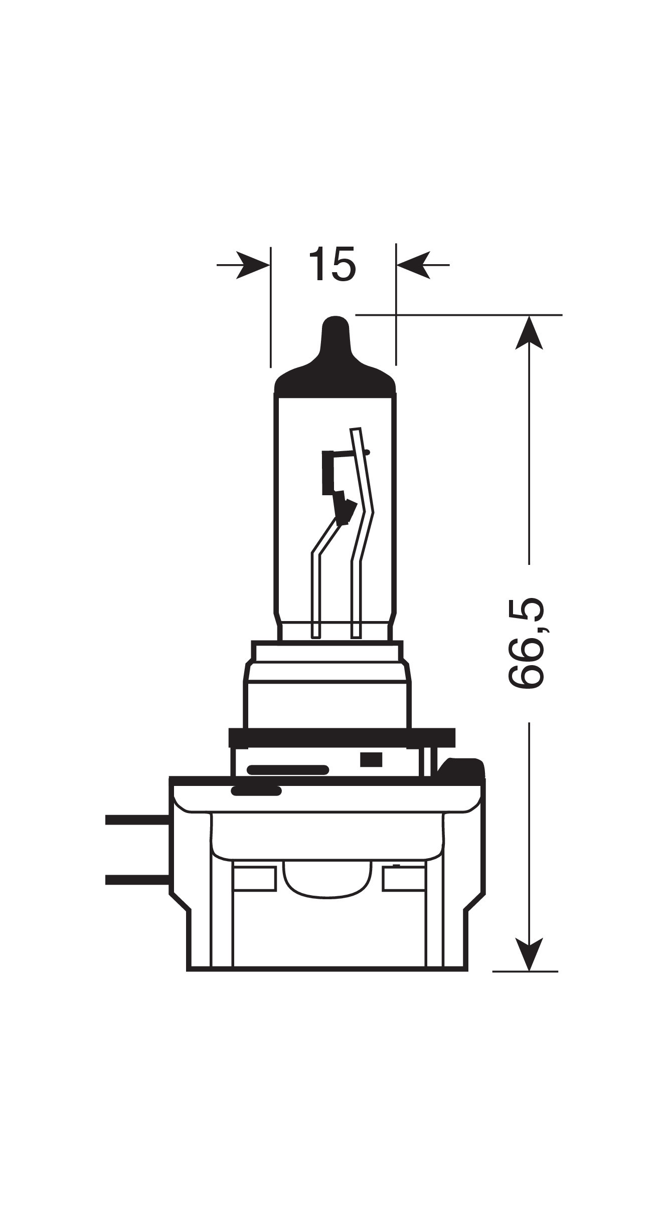 12V Original Line - H8B - 35W - PGJY19-1 - 1 pz - Scatola - immagine 2