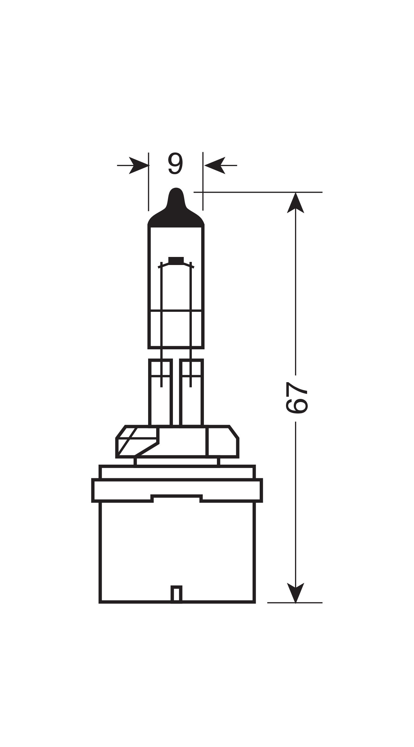12V Original Line - H27/1 - 27W - PG13 - 1 pz - Scatola - immagine 2