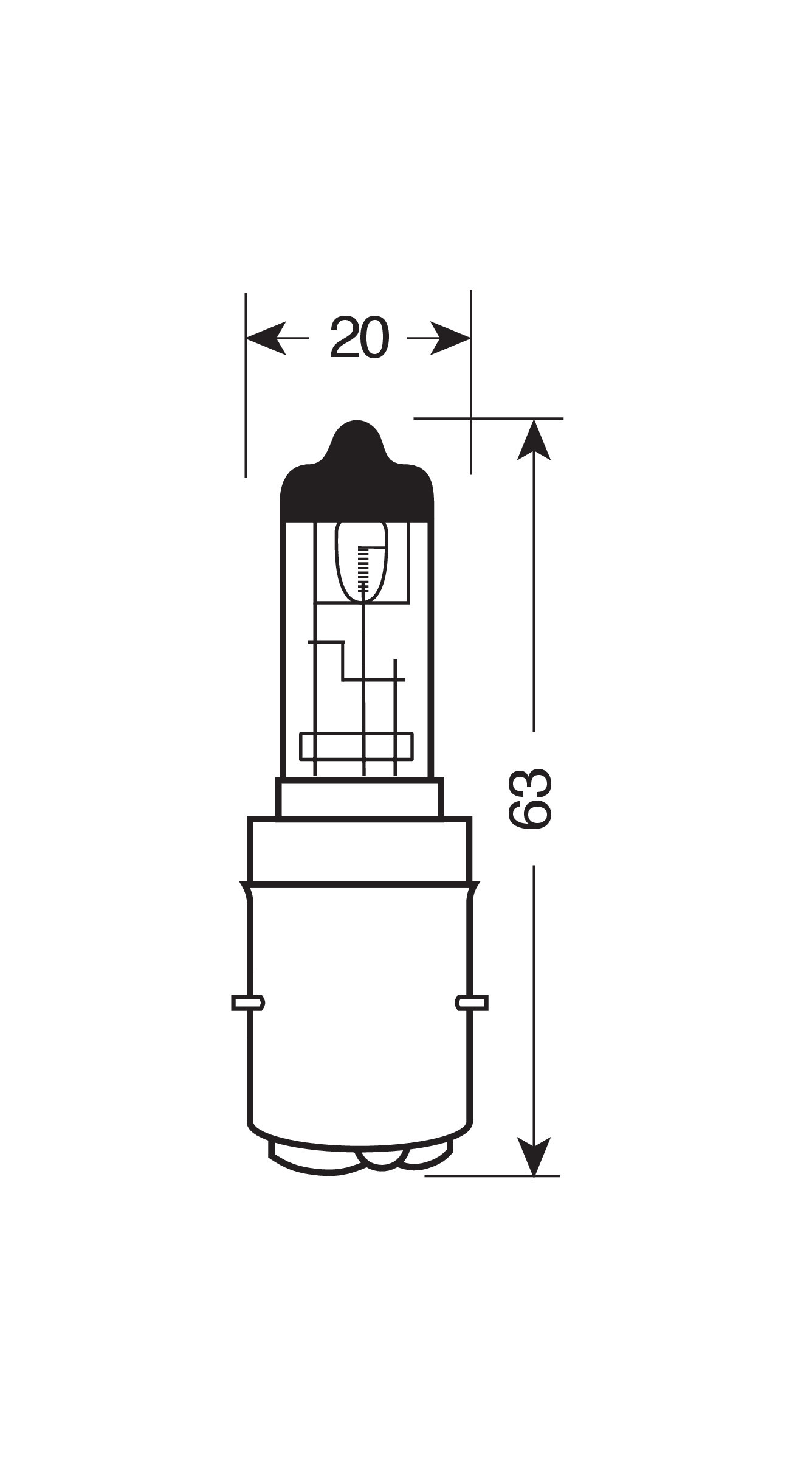 12V Original Line - S2 - 35/35W - BA20d - 1 pz - Scatola - immagine 3