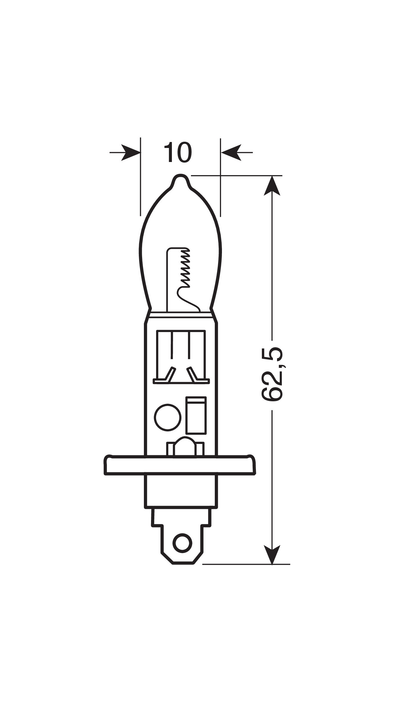 12V Lampada alogena Xenium Race - H1 - 55W - P14,5s - 2 pz - Scatola - immagine 2
